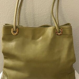 GUCCI Horseshoe Leather Large Tote